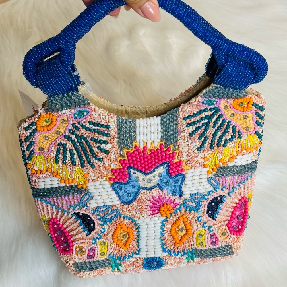 Multicolor Beaded Bag